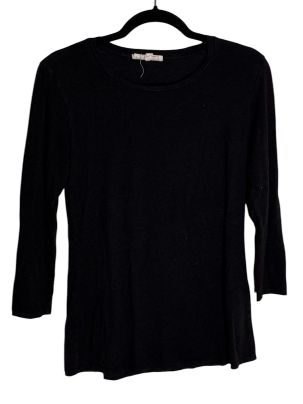 Johnny Was Calme 3/4 Sleeve Tee black size XS bamboo cotton blend